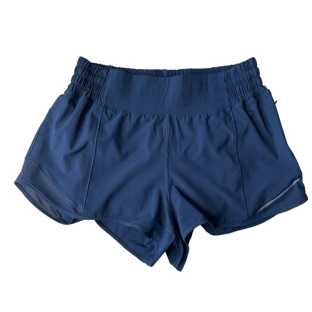 Lululemon Hotty Hot High-Rise Lined Short Size 6 Clubhouse Blue